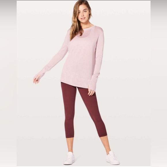 Lululemon Bring It Backbend SweaterPorcelain Pink size 8